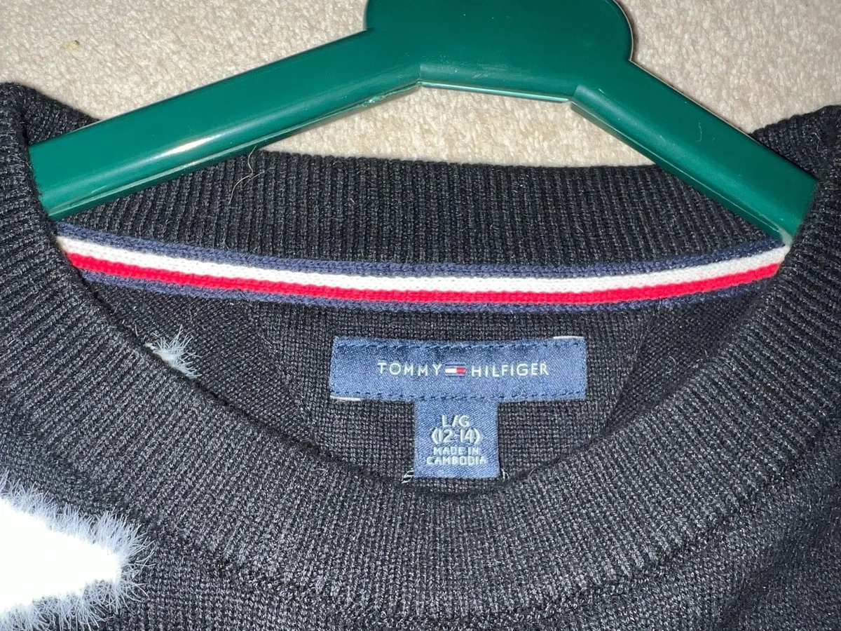 Tommy Hilfiger girls Xmas jumper age 12 - Image 3