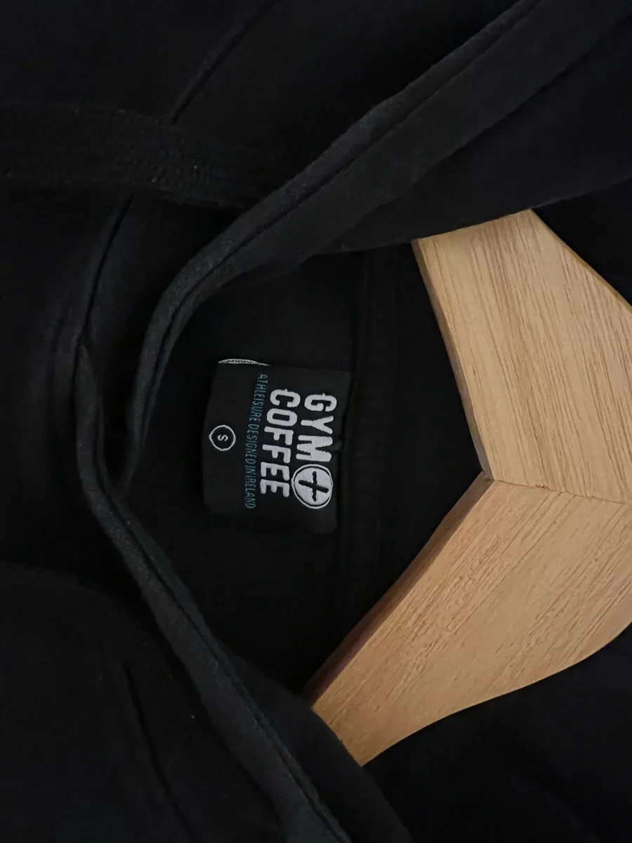 Gym + Coffee black hoody - Image 2