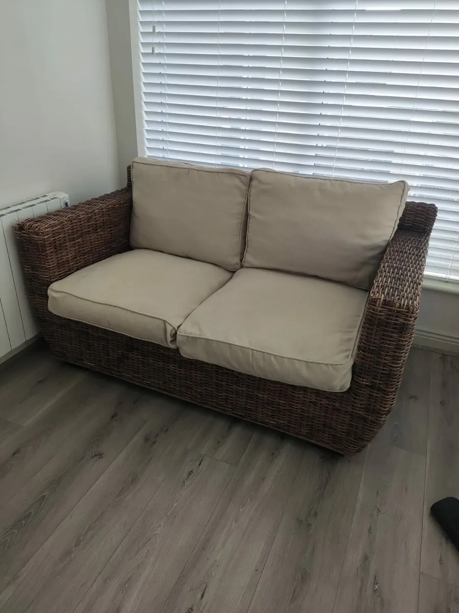 Wicker Sofa (FREE) - Image 2
