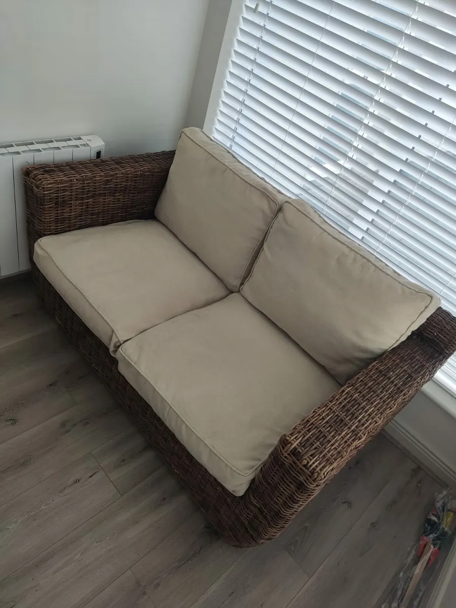Wicker Sofa (FREE) - Image 3