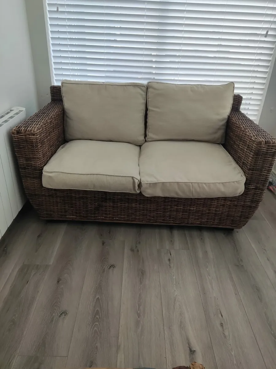 Wicker Sofa (FREE) - Image 4