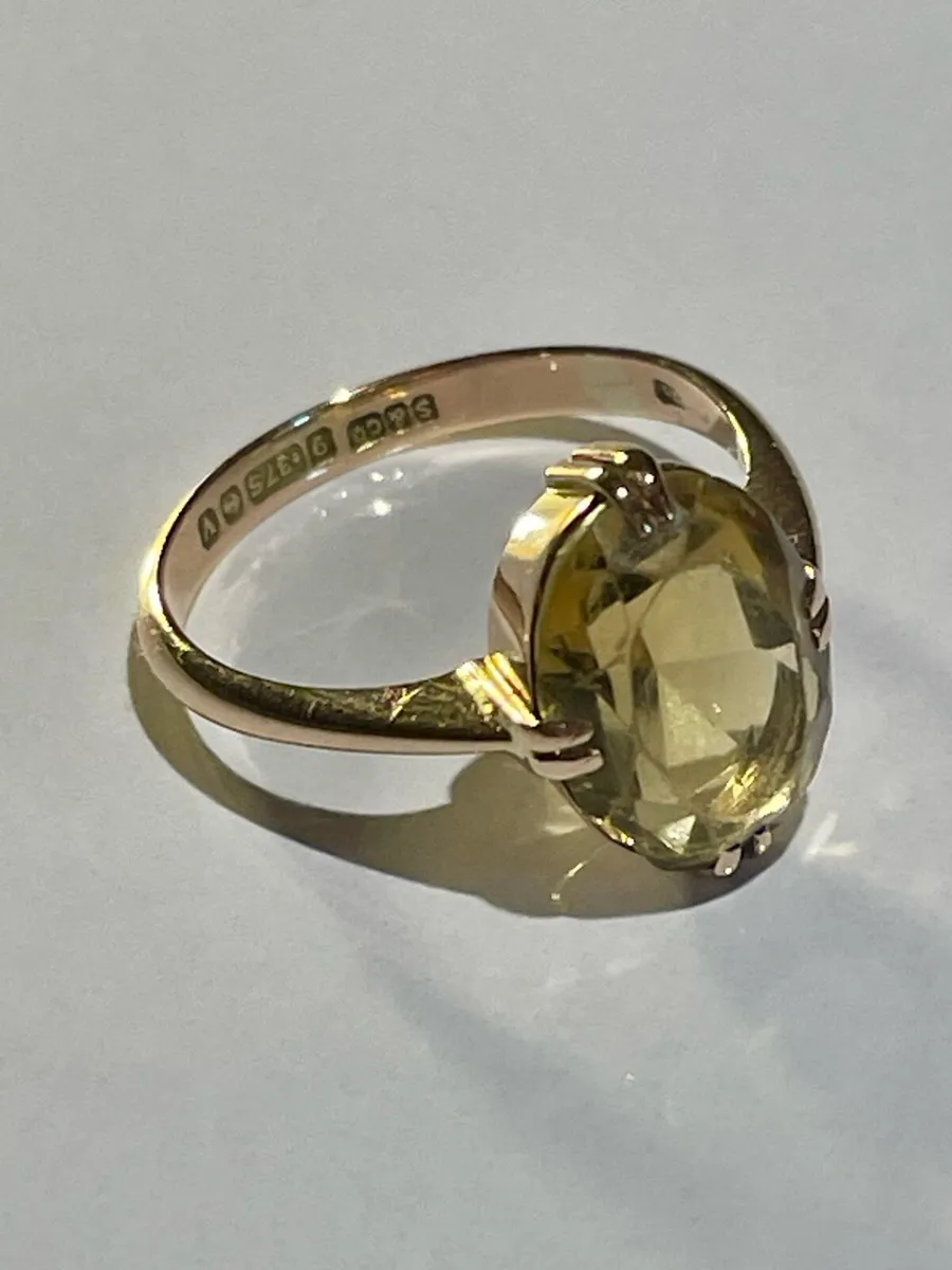 9ct Gold Citrine Ring - Image 2