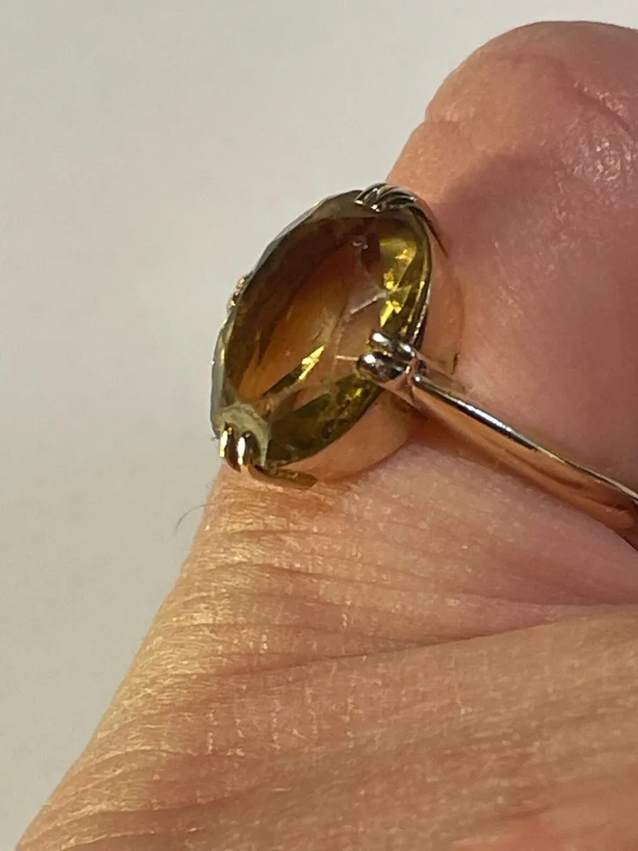 9ct Gold Citrine Ring - Image 4
