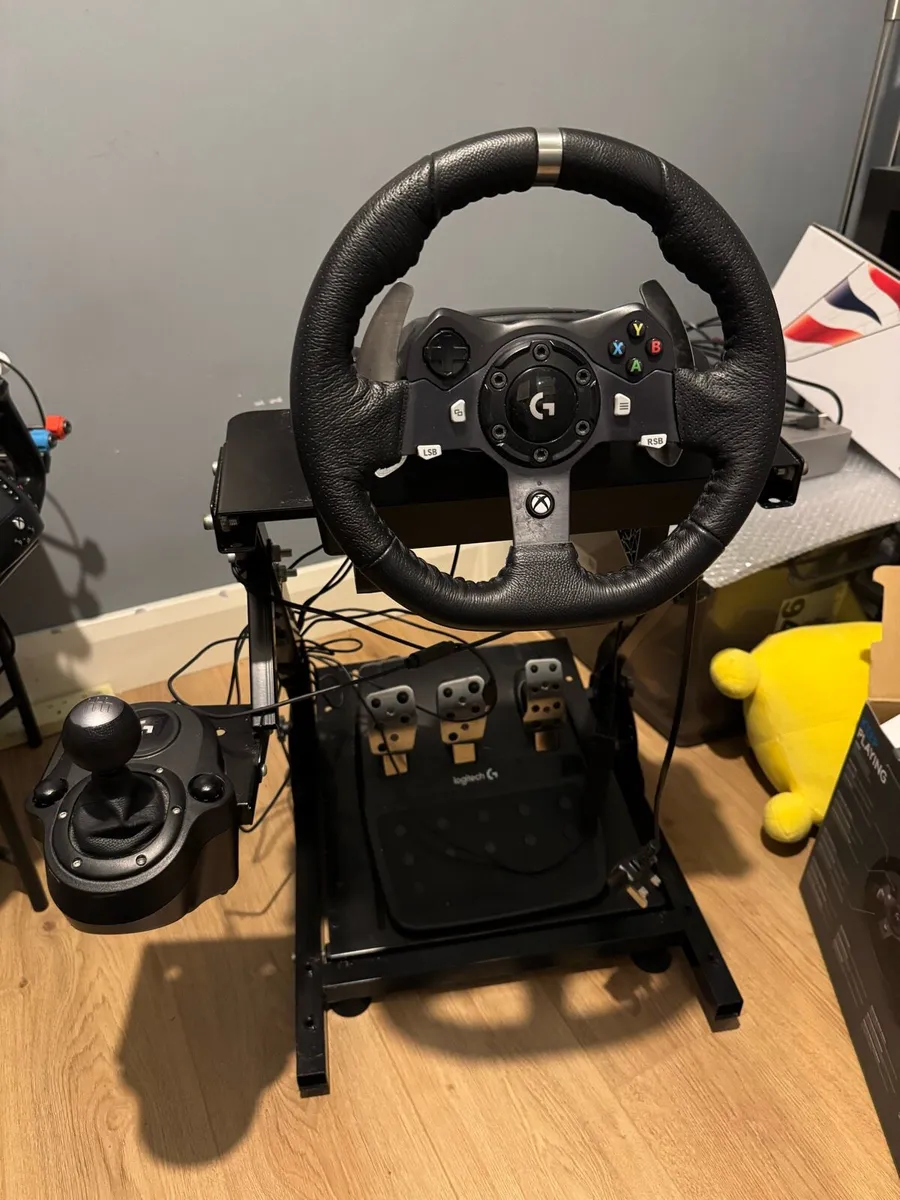 Logitech G920 Wheel, Pedals, Shifter & Stand - Image 1