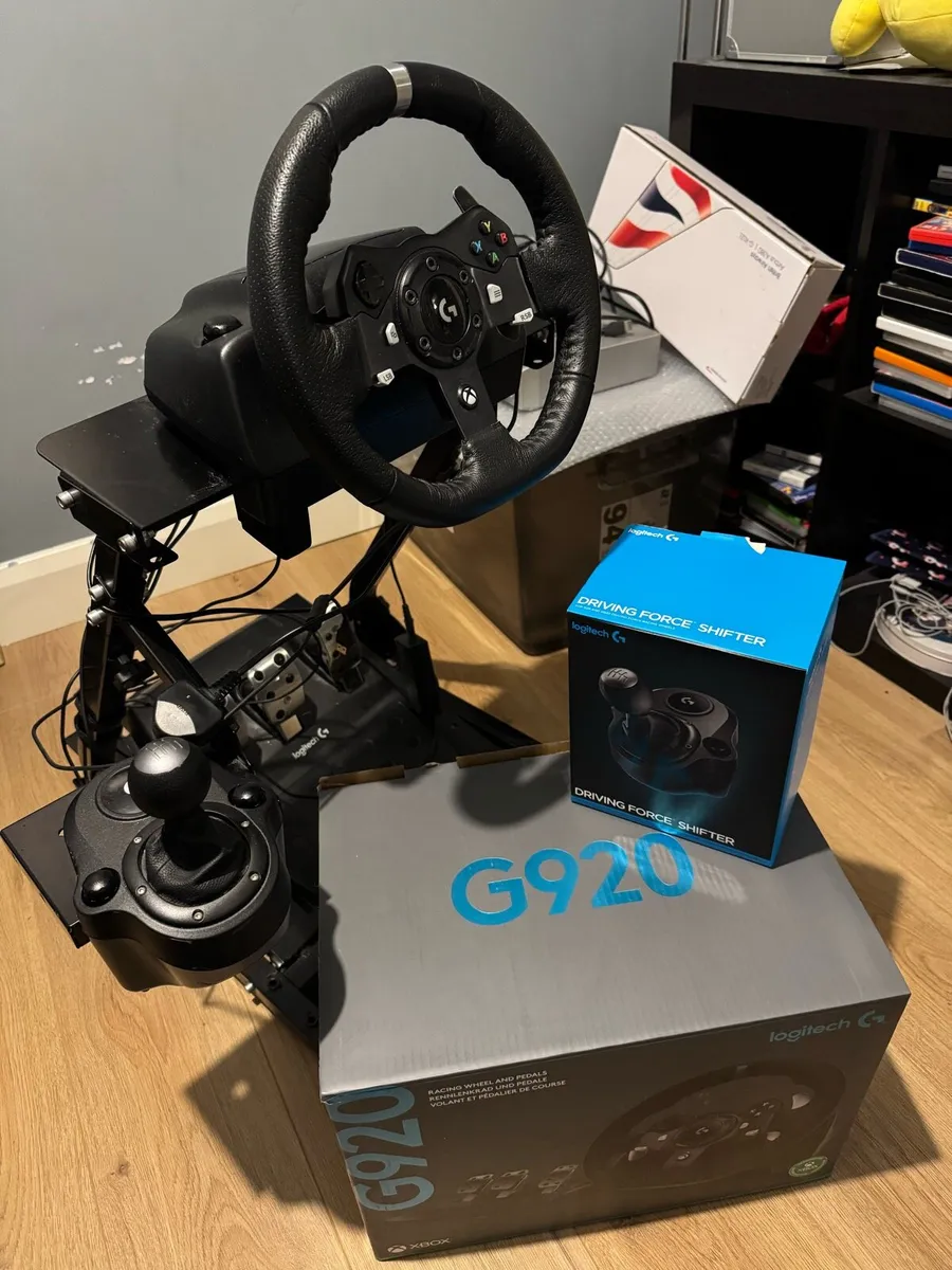 Logitech G920 Wheel, Pedals, Shifter & Stand - Image 3