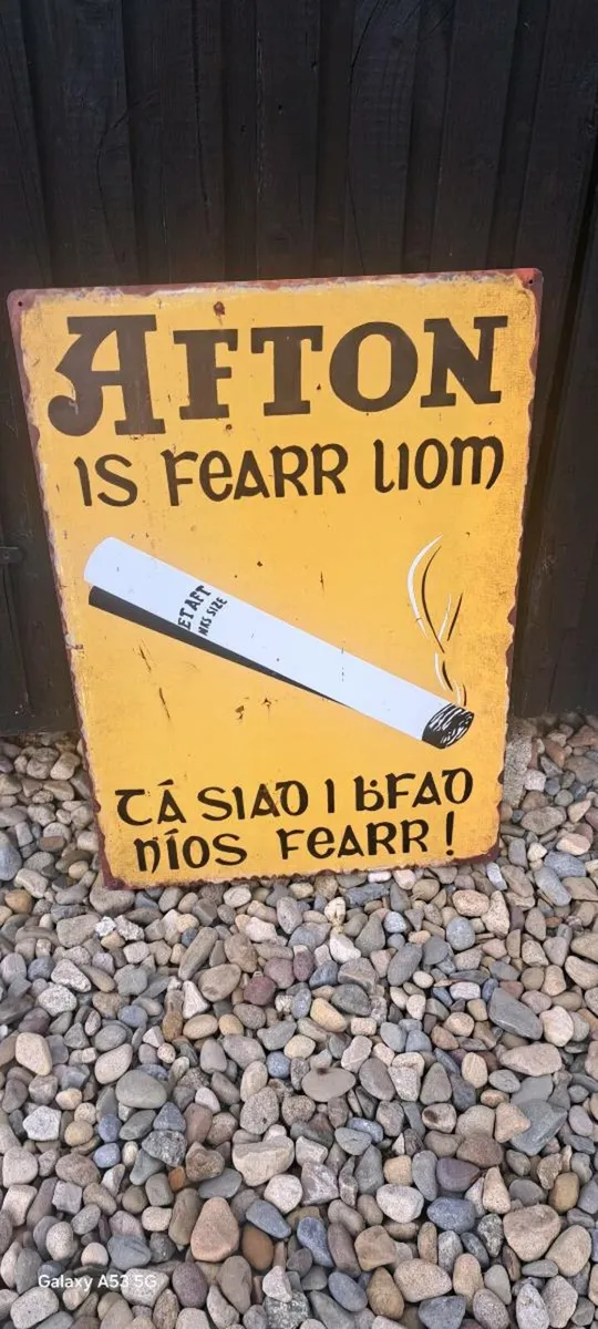 Large  afton metal sign - Image 1