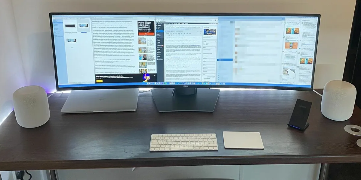 Dell UltraSharp 49" 5K Dual QHD Curved monitor - Image 1
