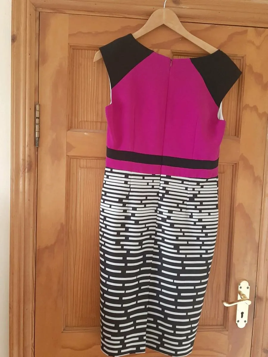 Purple White and Black Dress - Image 2