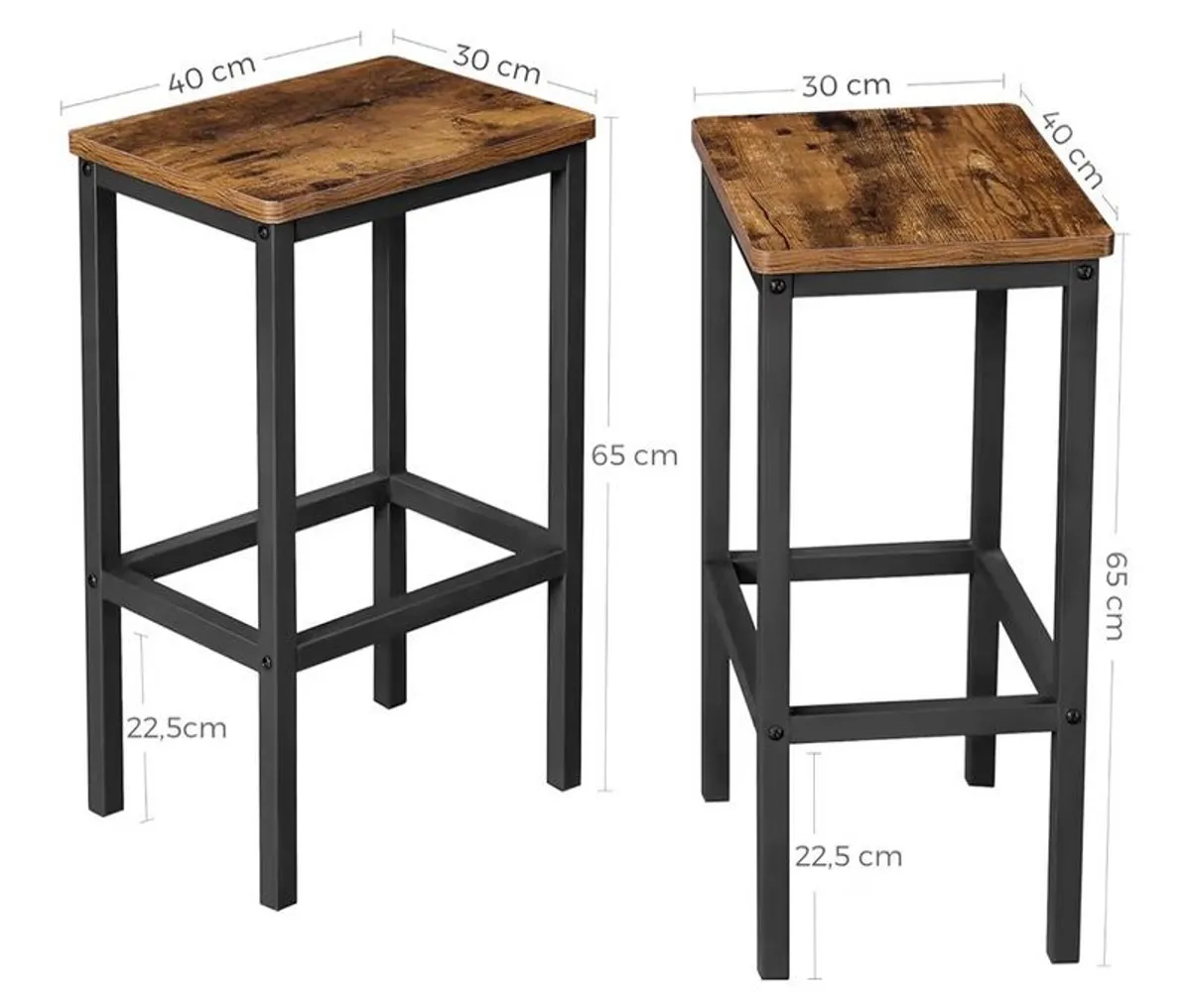 Breakfast Bar and Two Stools - Image 4