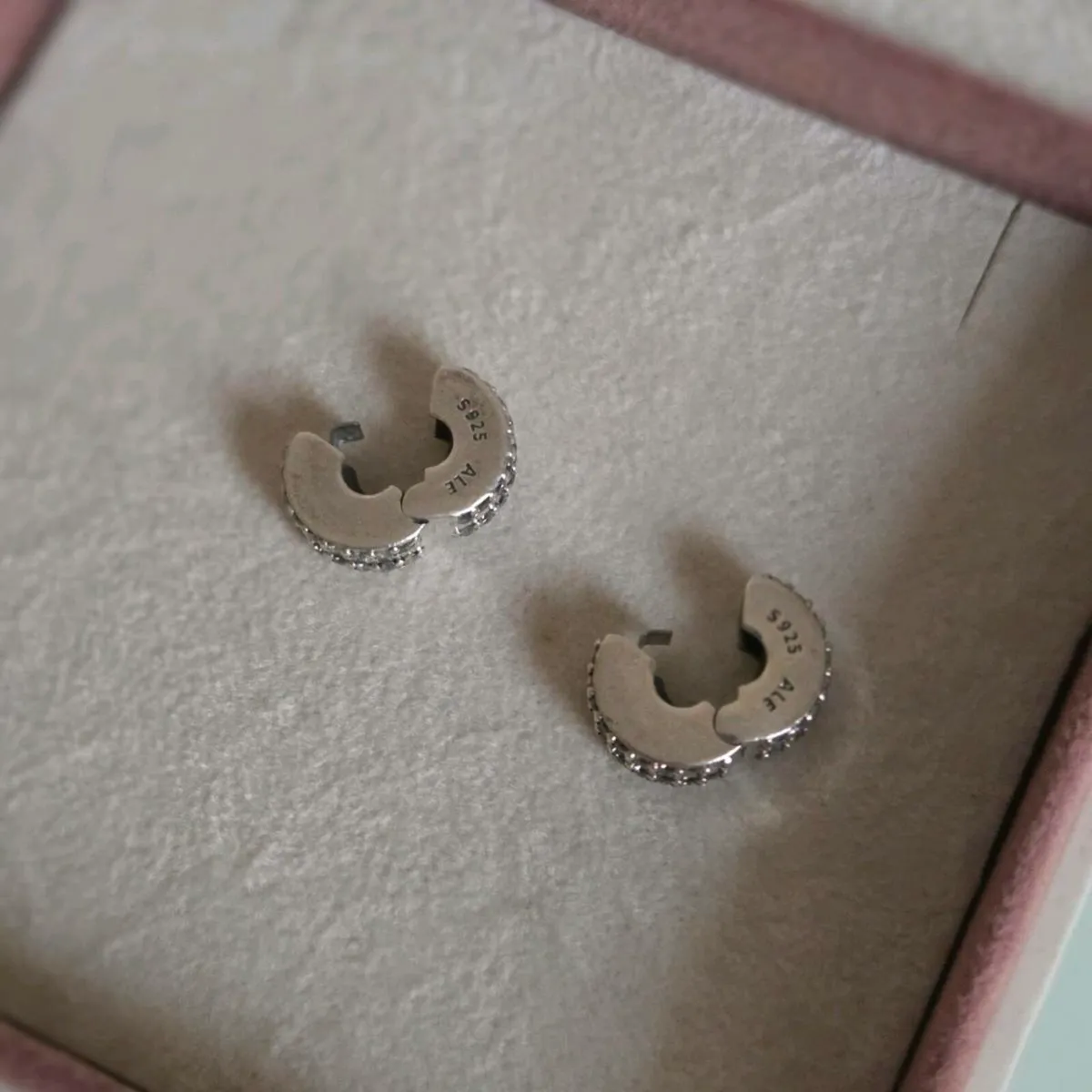 Pandora charm clips Pave double row - Image 2