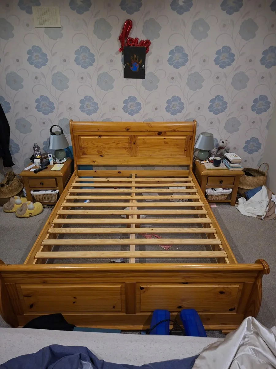 5ft sleigh bed frame only - Image 2