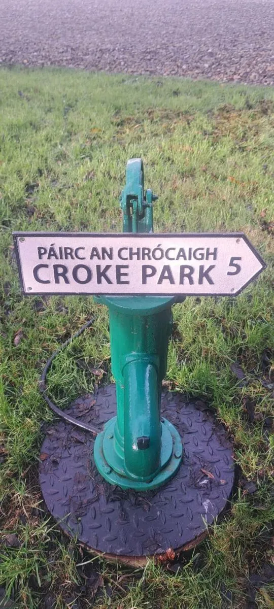 Croke park cast iron sign