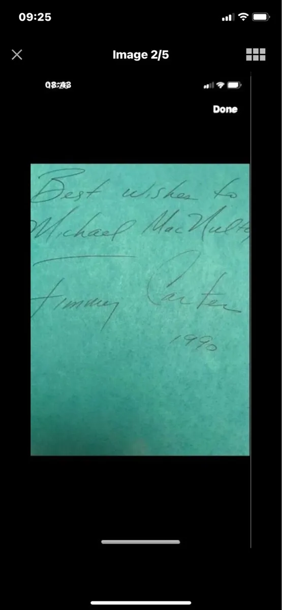 Autographed Jimmy Carter - Adventurer & Reflection - Image 2