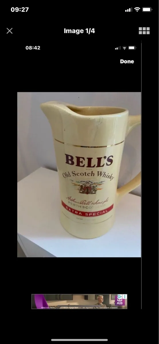 Large Bells Scotch Whisky Water Jug - Image 1