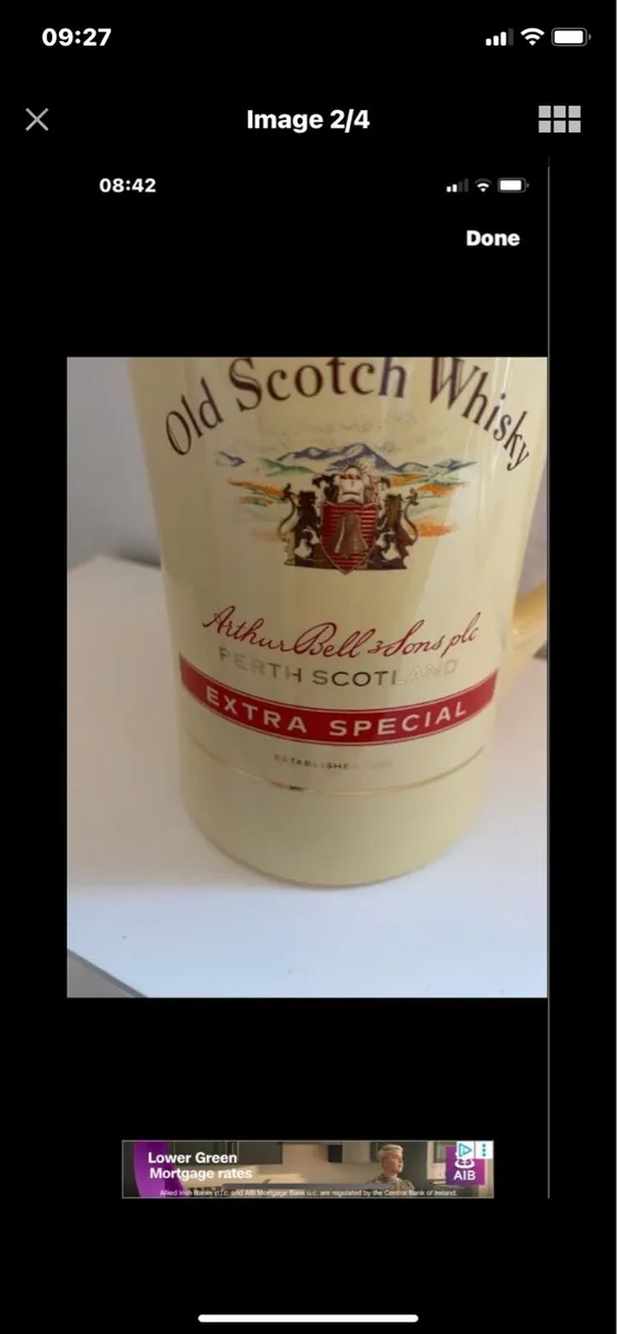 Large Bells Scotch Whisky Water Jug - Image 2