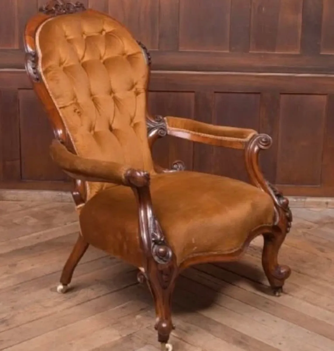 Victorian open armchair - Image 2
