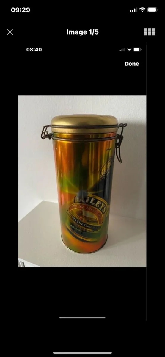 Vintage Baileys Metal Box - Image 1