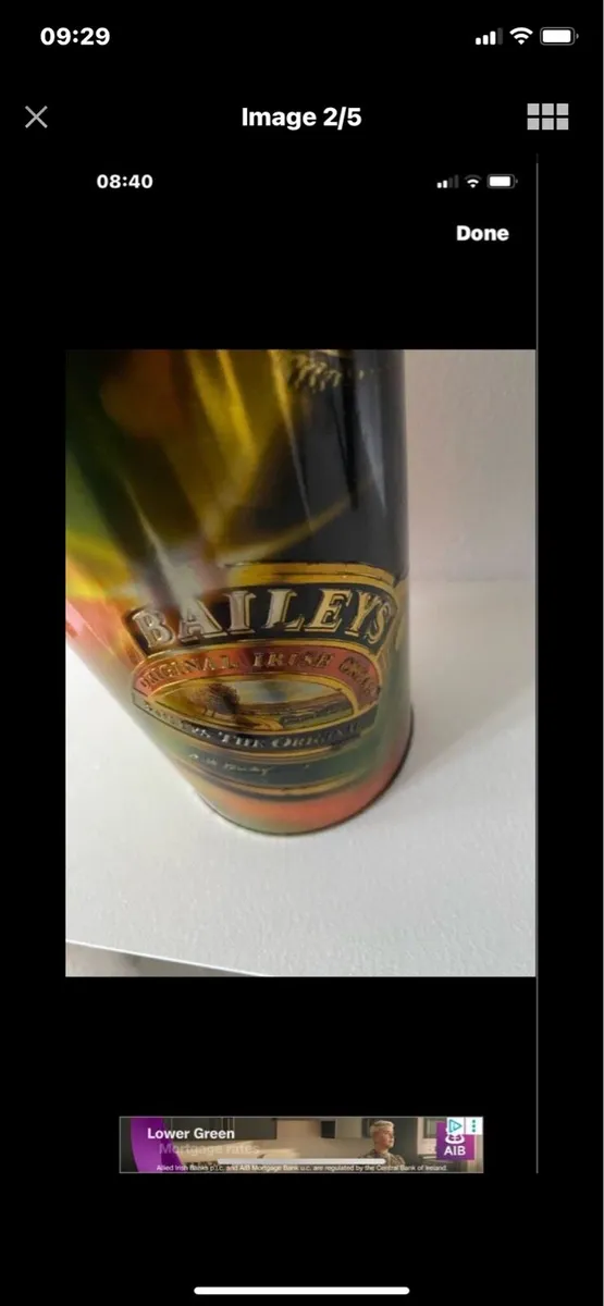 Vintage Baileys Metal Box - Image 2