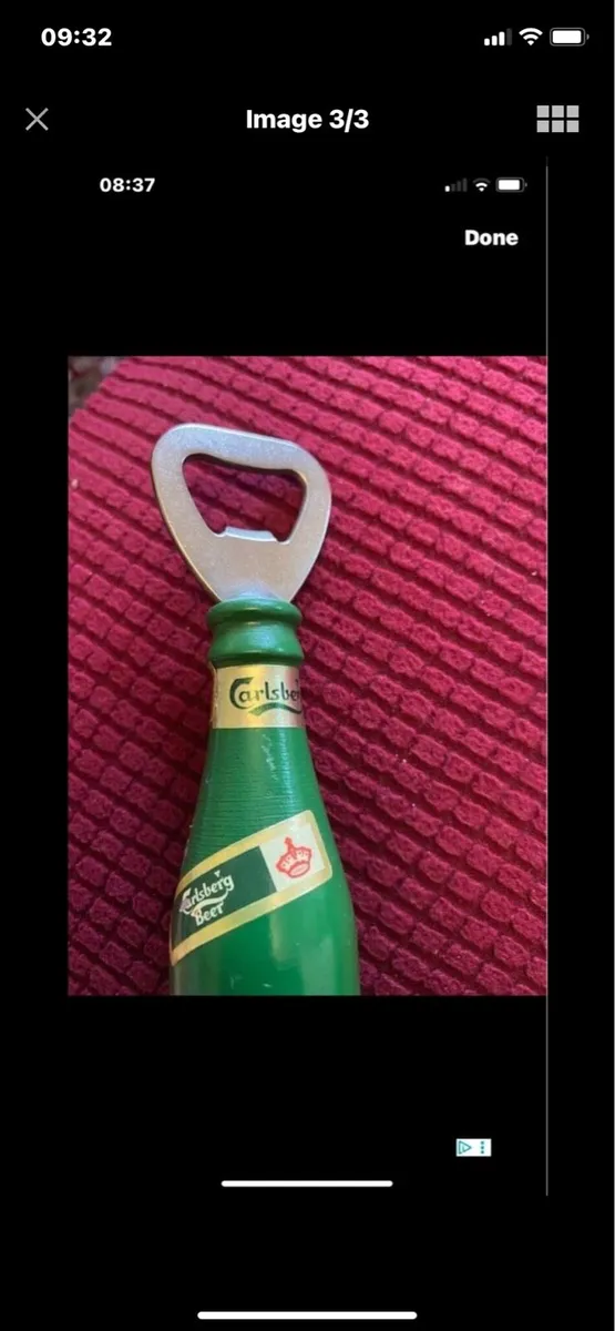 Vintage Timber Carlsberg Bottle Opener - Image 3