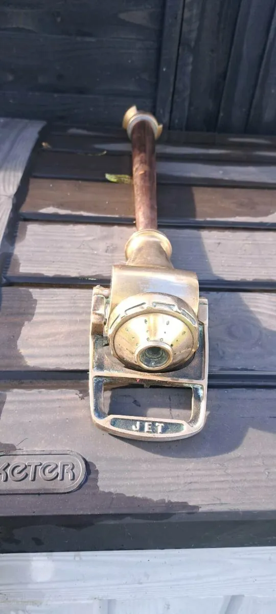 Old fire mans bronze copper hose - Image 2