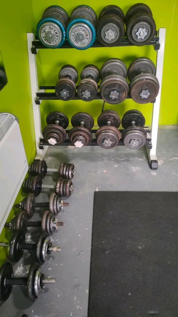 Dumbbell Set and Rack
