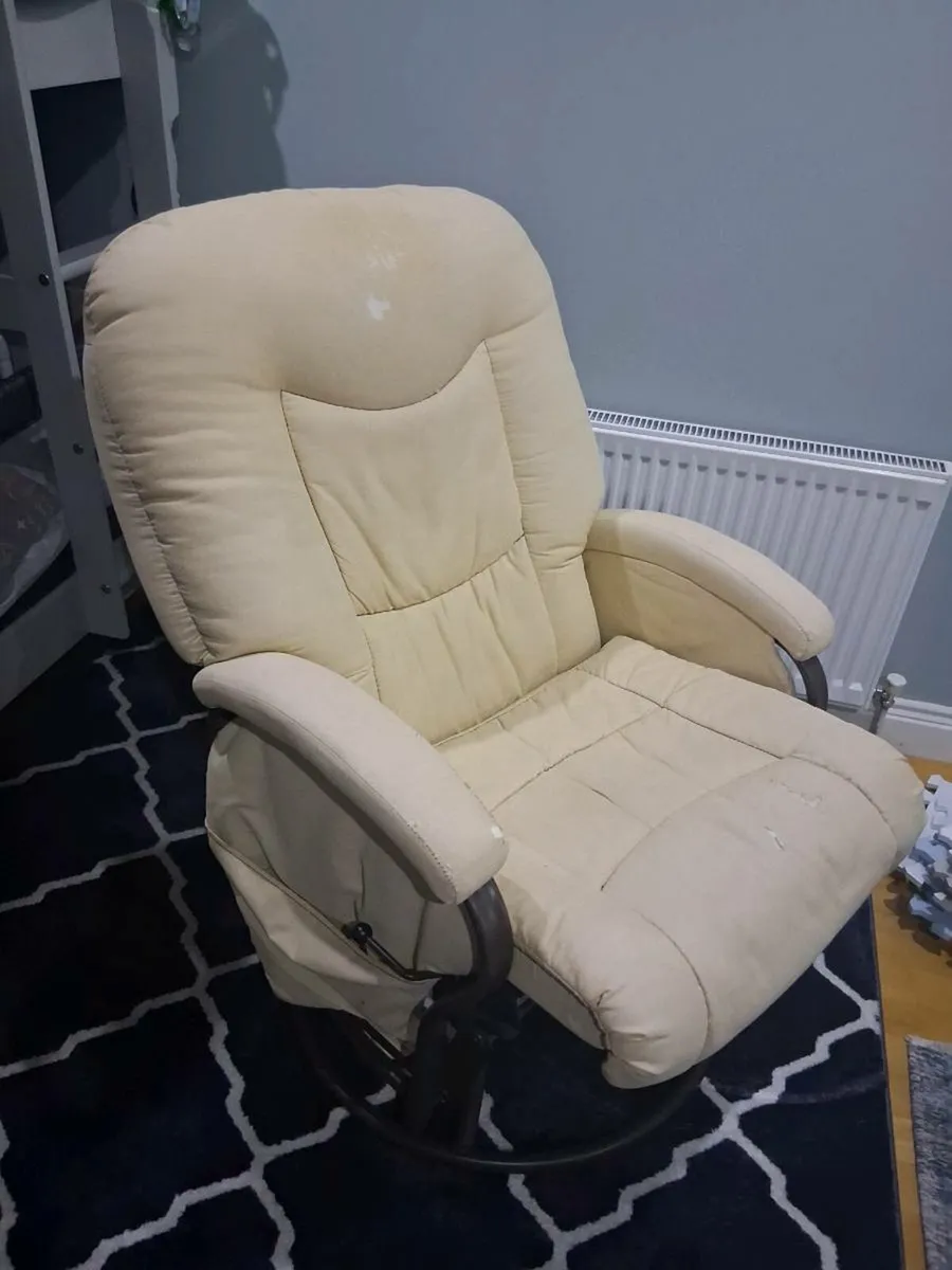 TV Movies Relaxing Recliner Swivel Chair - Image 1