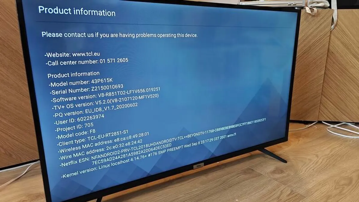 Smart 43 inch 4K TV TCL 2022 - Image 4
