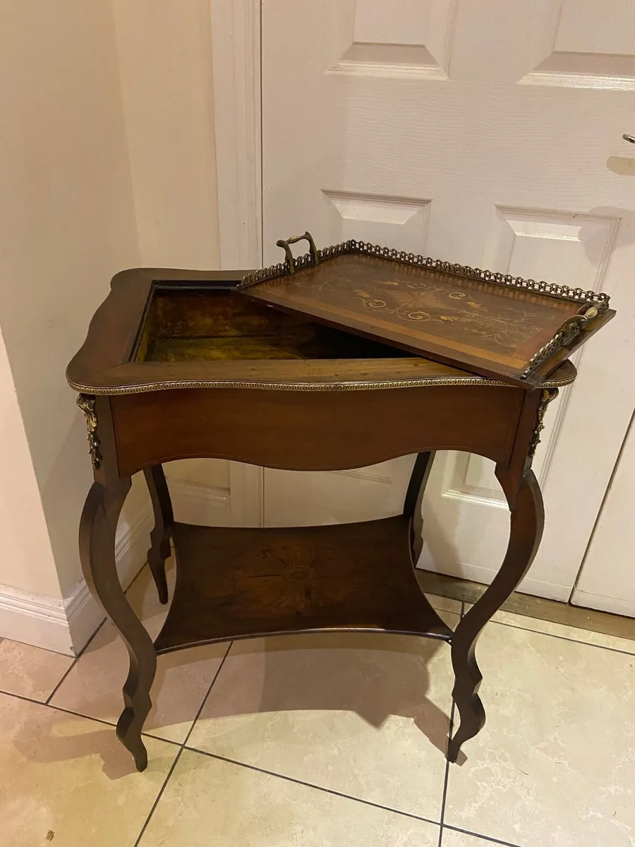 French Rosewood butlers table - Image 4