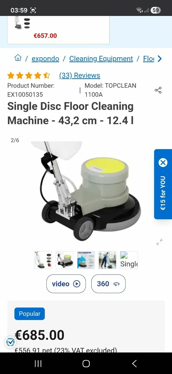 Floor cleaner/ polisher - Image 1