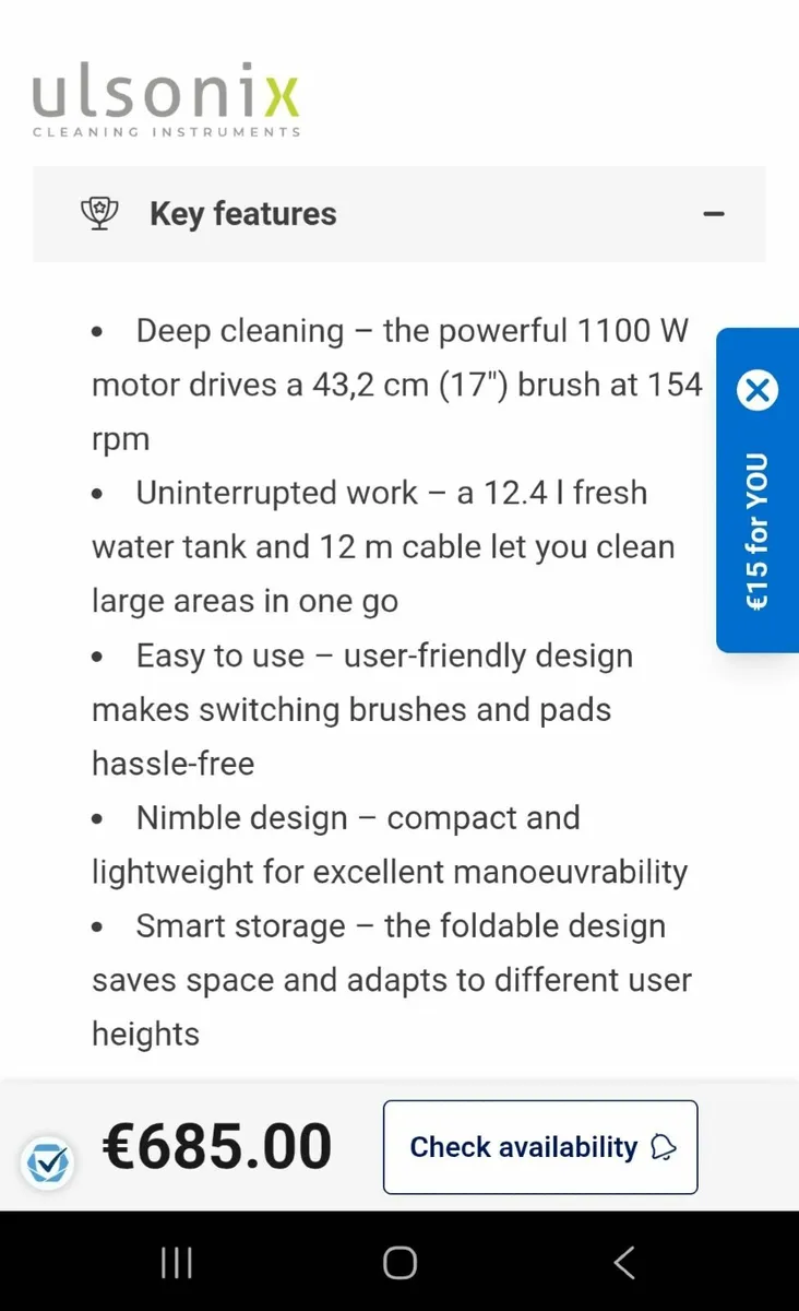 Floor cleaner/ polisher - Image 2