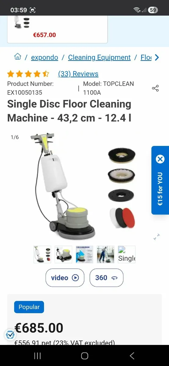 Floor cleaner/ polisher - Image 3