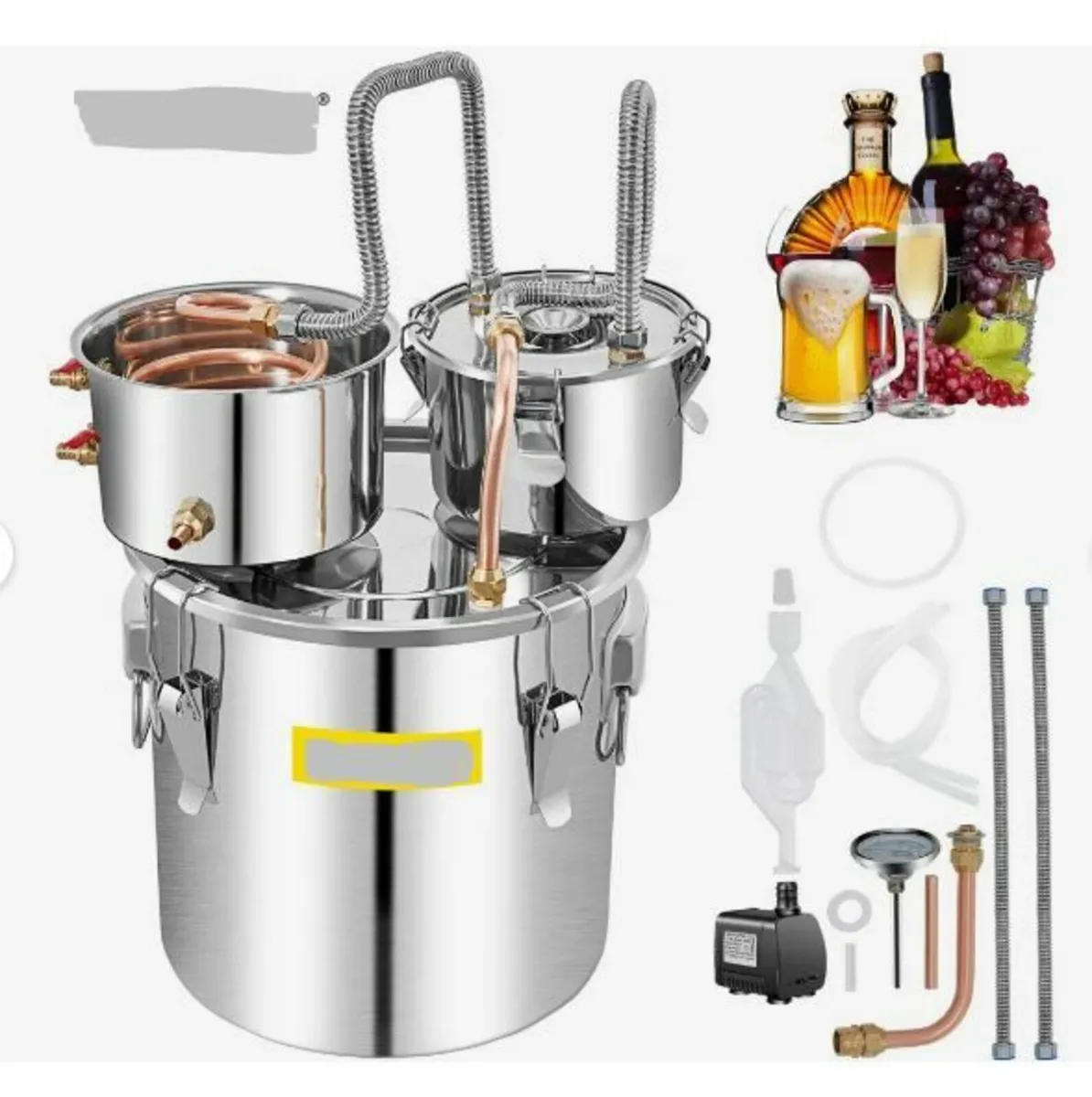 Alcohol Still, 50L SUS Water Alcohol Distiller - Image 1