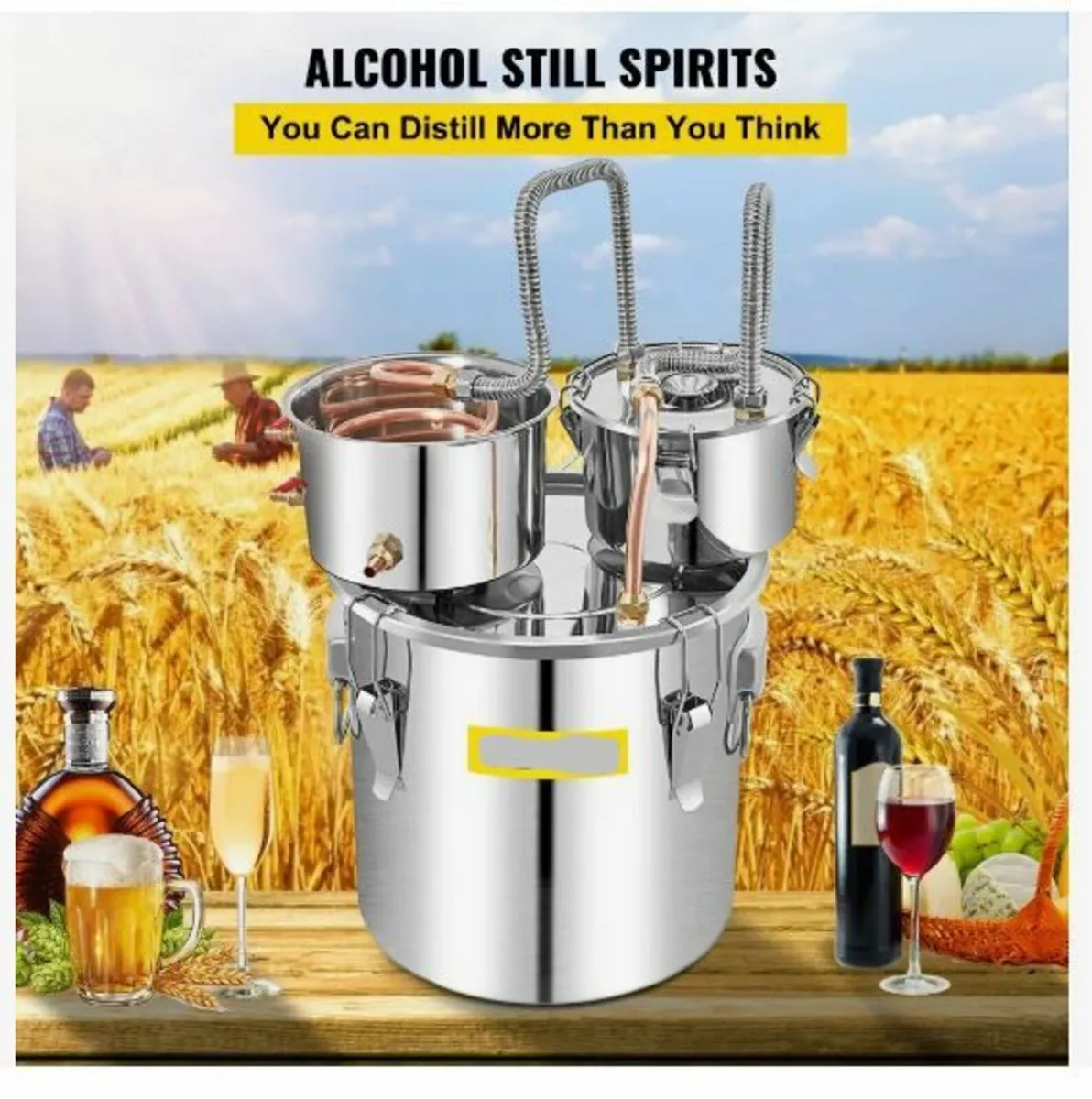 Alcohol Still, 50L SUS Water Alcohol Distiller - Image 2