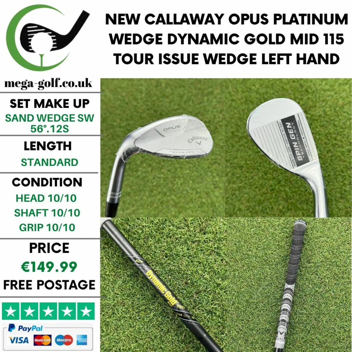 New Callaway Opus Platinum Wedge Sw 56°.12S - Image 1