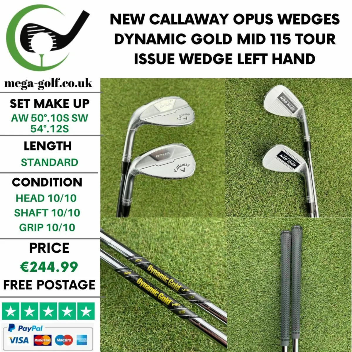 New Callaway Opus Wedges Aw 50°.10S Sw 54°.12S - Image 1