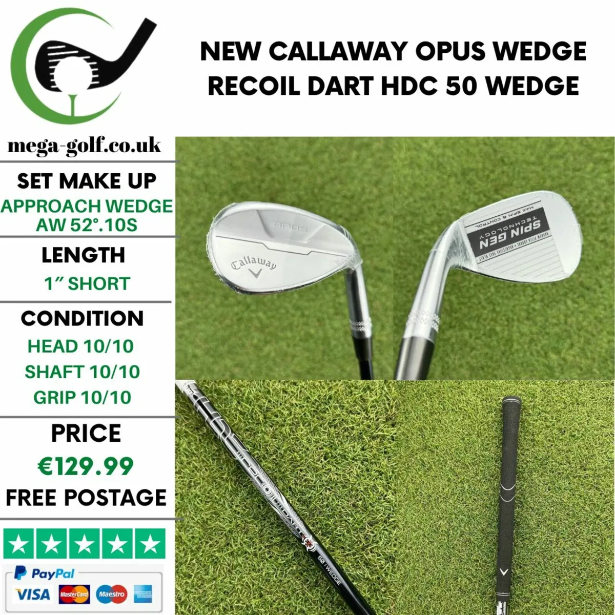 New Callaway Opus Wedge Aw 52°.10S / Wedge - Image 1