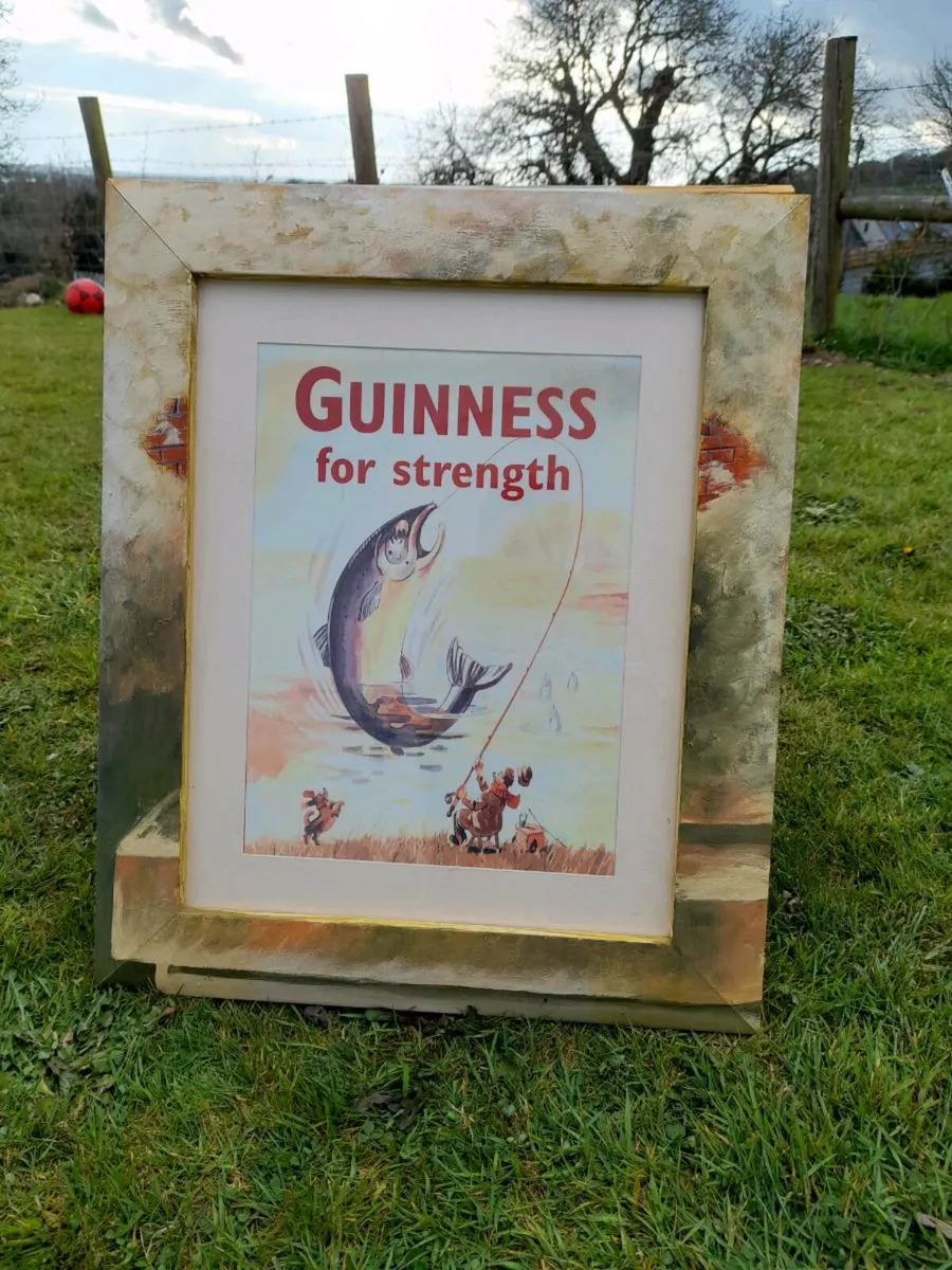 Guinness Tin Sign Framed