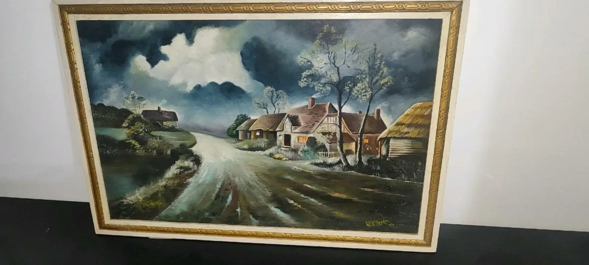 oil painting on wood panel - Image 2