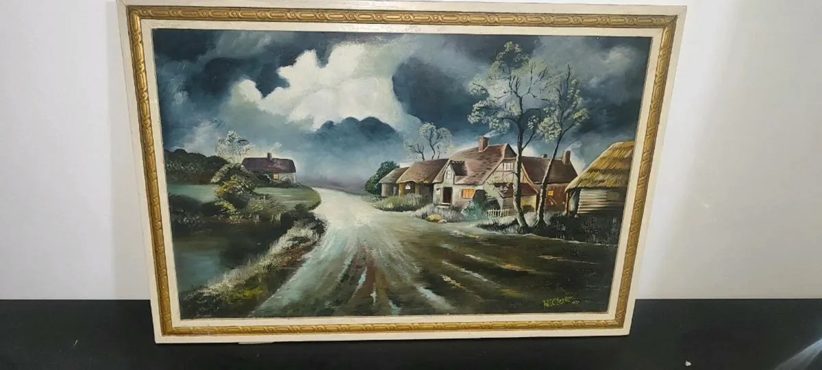 oil painting on wood panel - Image 3