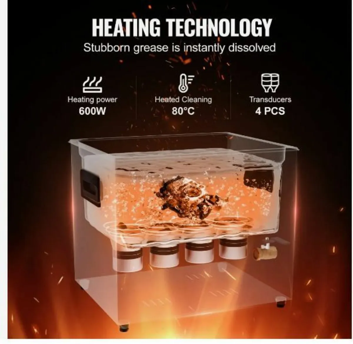 10L Ultra Sonic Cleaner, 240W - Image 4