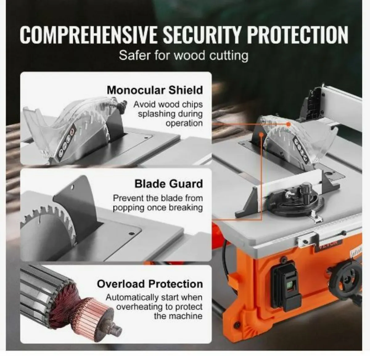 1800 W Table Saw Electric Cutting Machine - Image 3