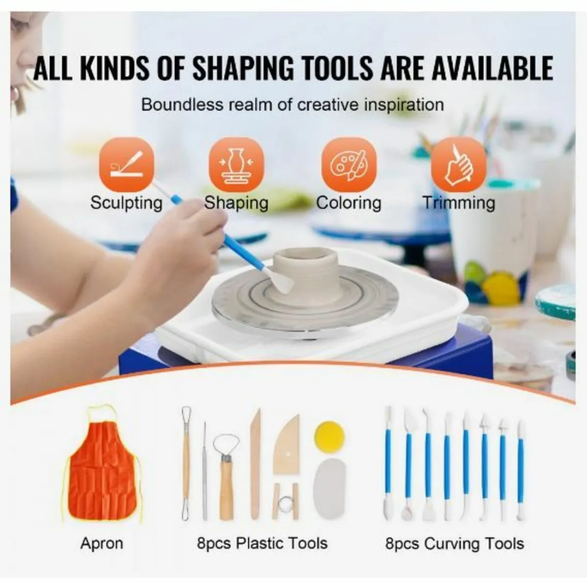 Pottery Wheel Mini Ceramic Wheel Sculpting Tools - Image 4