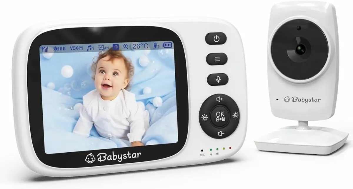 Baby Monitor with Camera and Night Vision,3.2inch - Image 2