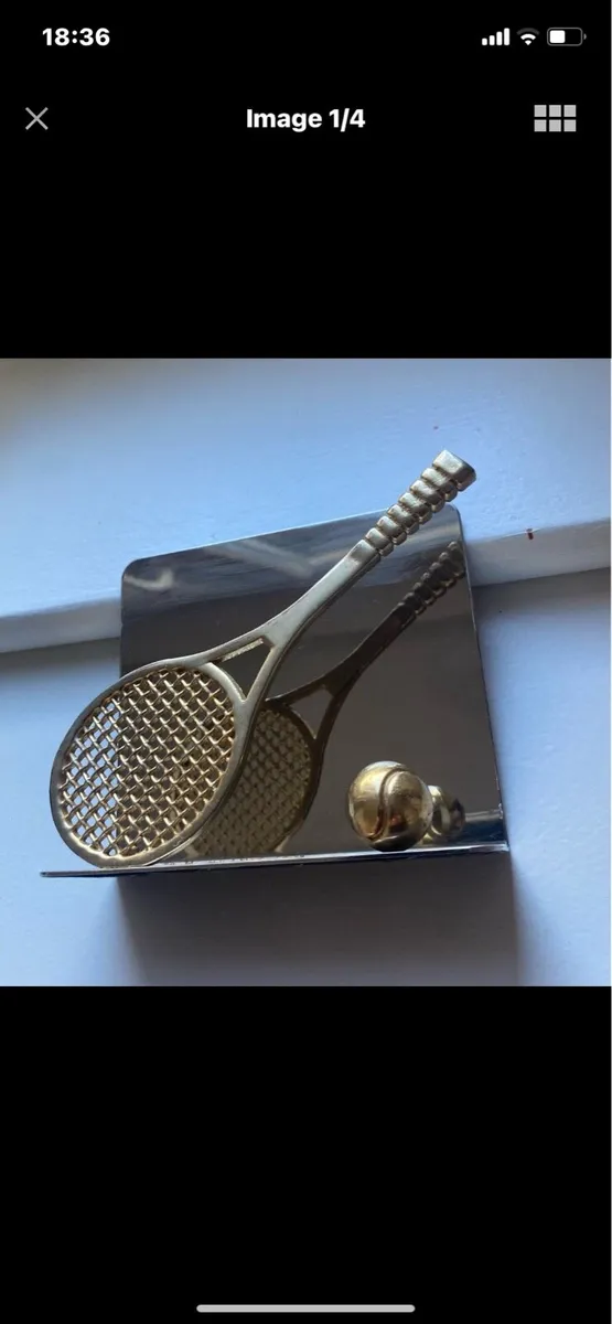 Tennis Desktop Letter/ Notebook Holder - Image 1