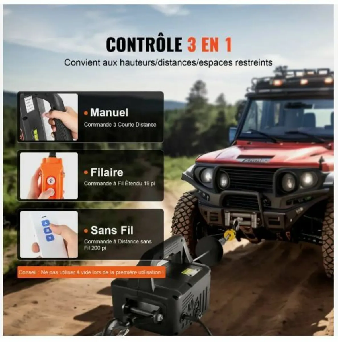 3-in-1 Portable Electric Hoist Winch - Image 2