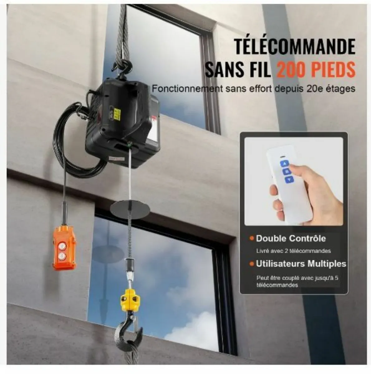 3-in-1 Portable Electric Hoist Winch - Image 3