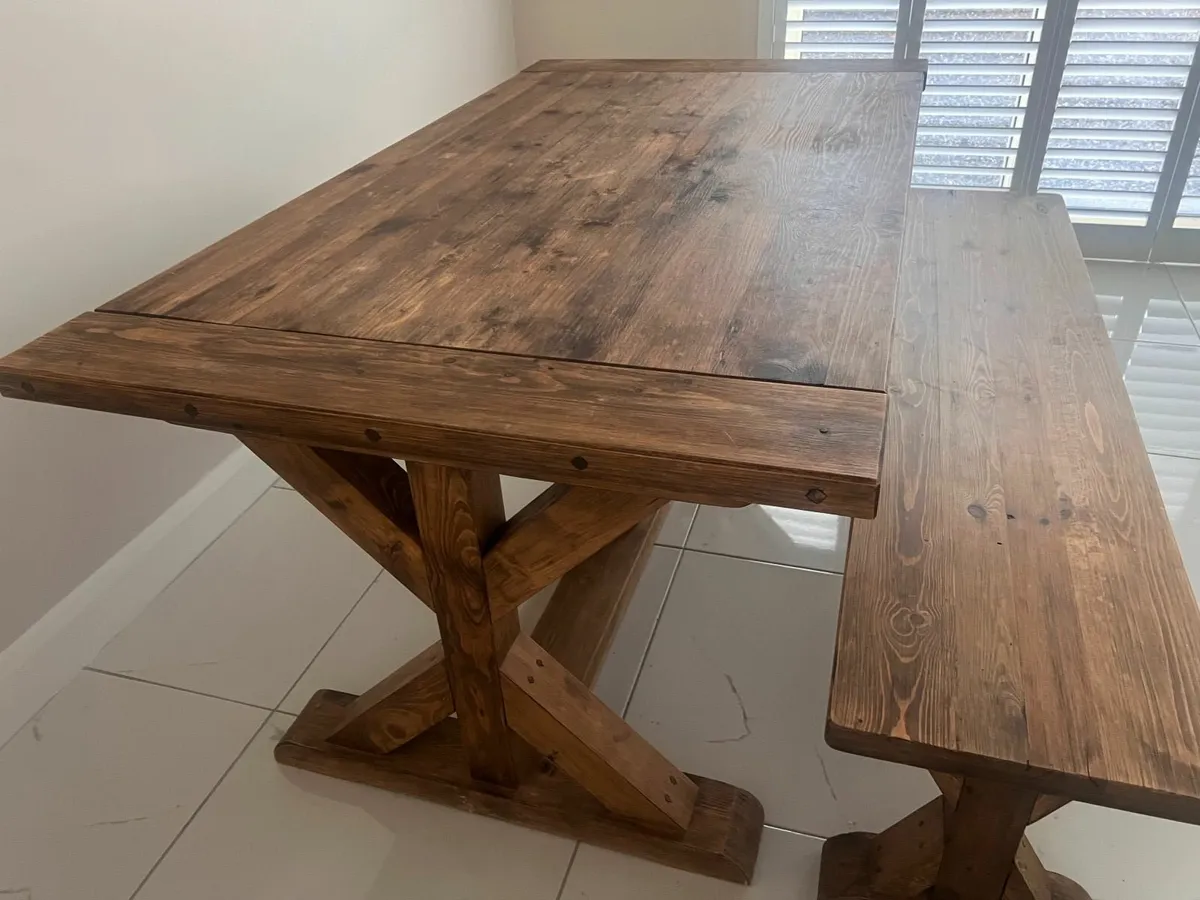 Dining Table and Bench - Image 4