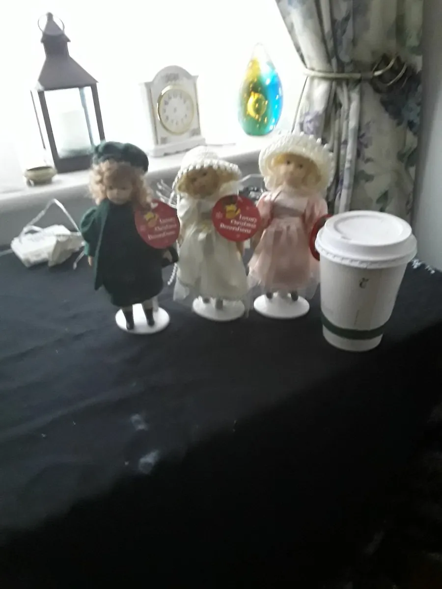 Tree Christmas decorative porcelain dolls new - Image 2