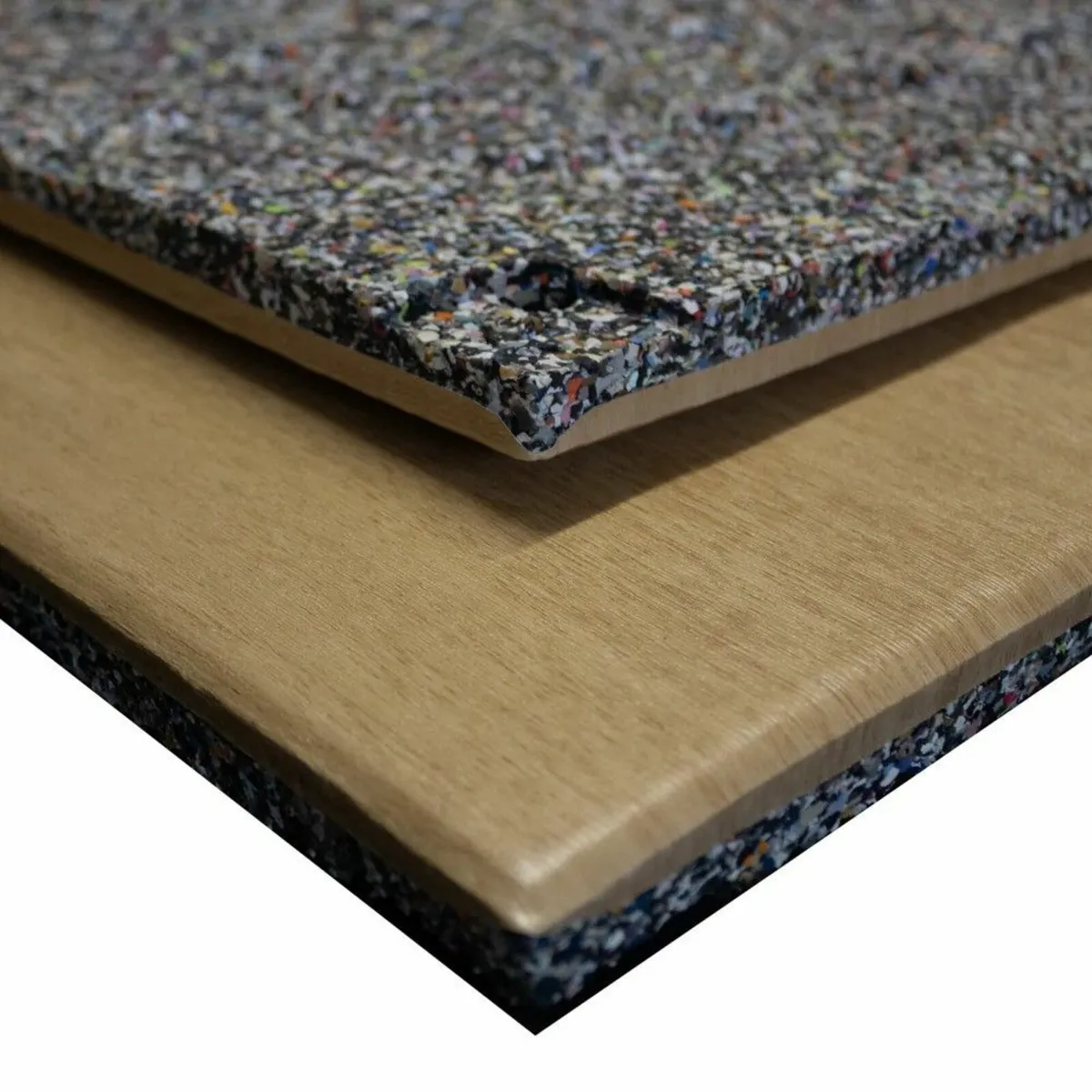 Lux: Amberwood 20mm 1m² Rubber Gym Flooring Tiles - Image 2