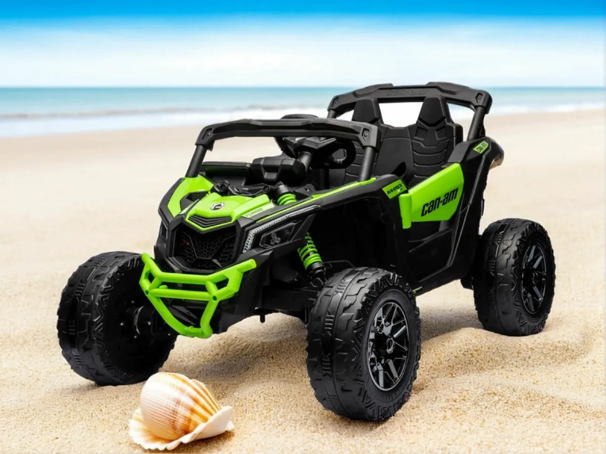24V Can Am Maverick UTV Ride on Kids Toy Green - Image 1